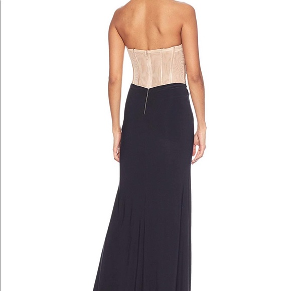 Blondie Nites Long Slim Strapless Gown - Picture 7 of 7